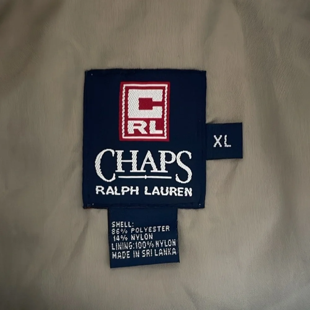 Chaps Ralph Lauren Zip Up Bomber Jacket Size XL